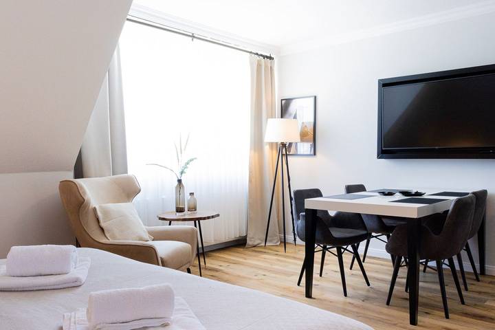 Ferienwohnung für 3 Personen, mit Garten