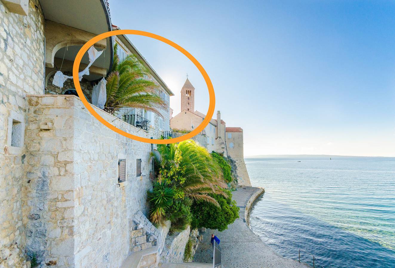 Rooms Marica B in Rab town, Rab