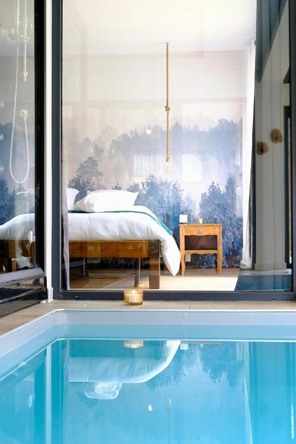 Maison de vacances pour 4 personnes, avec Terrasse et Jardin ainsi que Piscine et Sauna