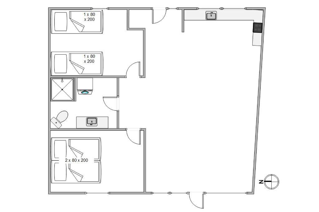 Central holiday apartment in Søndervig, just 300 metres from the beach in Søndervig, Holmsland Klit