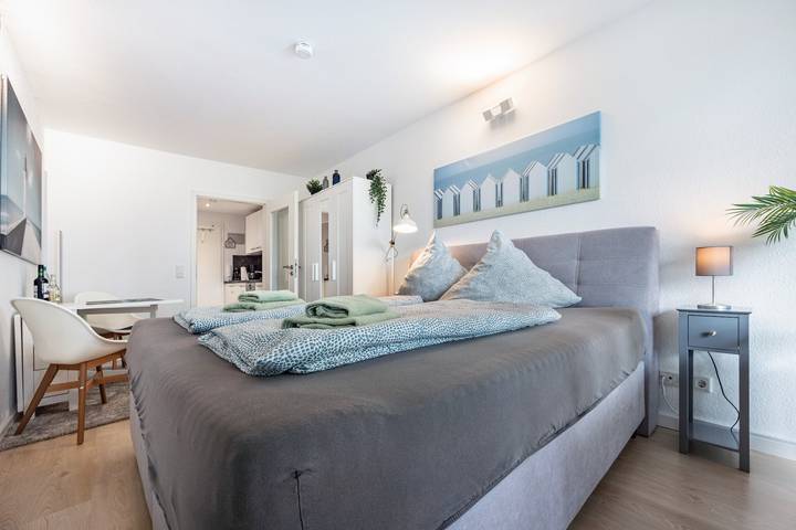 Ferienwohnung für 2 Personen, mit Balkon und Sauna am Steinhuder Meer