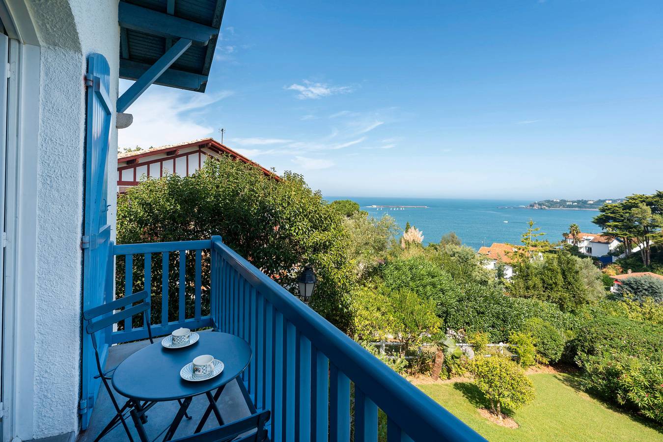 Gästezimmer 'L'annexe - Zimmer' mit Meerblick, Balkon und Wlan in Ciboure, Bayonne und Umgebung