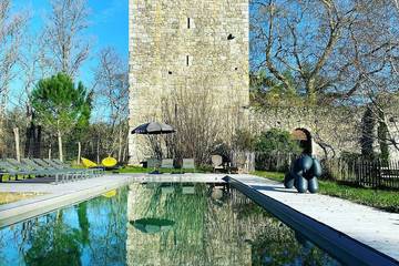 Château pour 16 personnes, avec jardin et piscine dans le Lot-et-Garonne