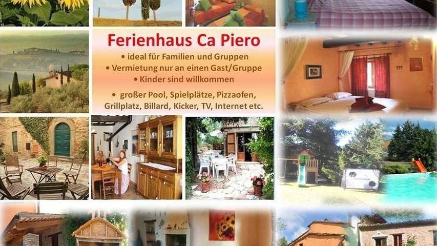 Ferienhaus für 8 Personen, mit Pool und Garten sowie Terrasse - 1