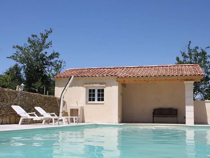 Maison de vacances pour 5 personnes, avec Terrasse ainsi que Jardin et Piscine