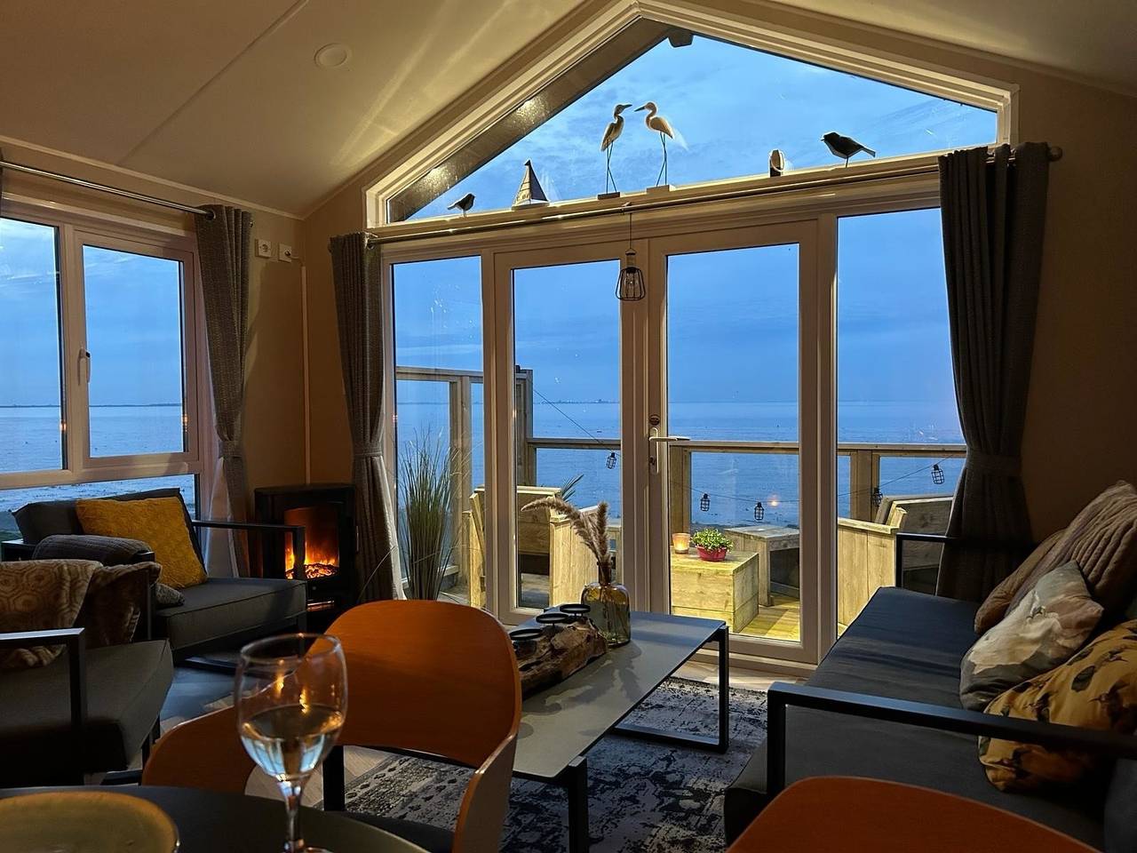 Traumlage Nr. 59 5 Meter direkt am Wattenmeer erste Reihe Luxus Chalet  unendliche Weite, eingebettet in der Natur in Wieringen, Ijsselmeer