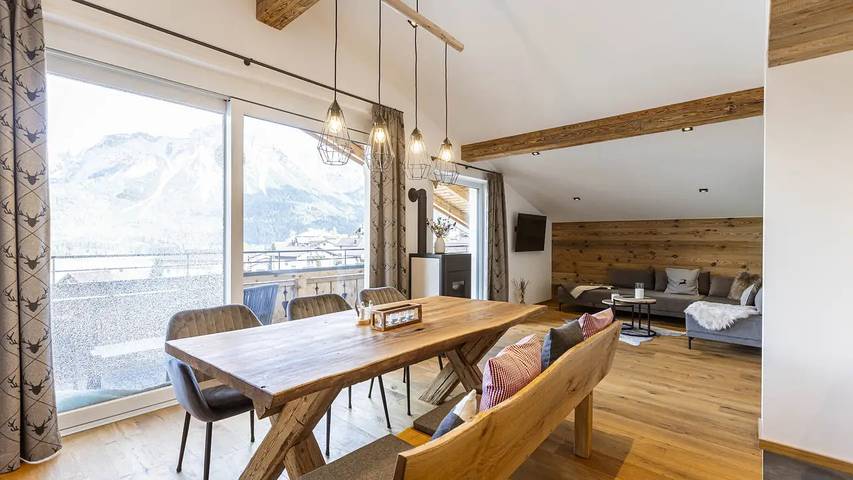 Ferienwohnung für 6 Personen, mit Balkon und Sauna in Lermoos - 2