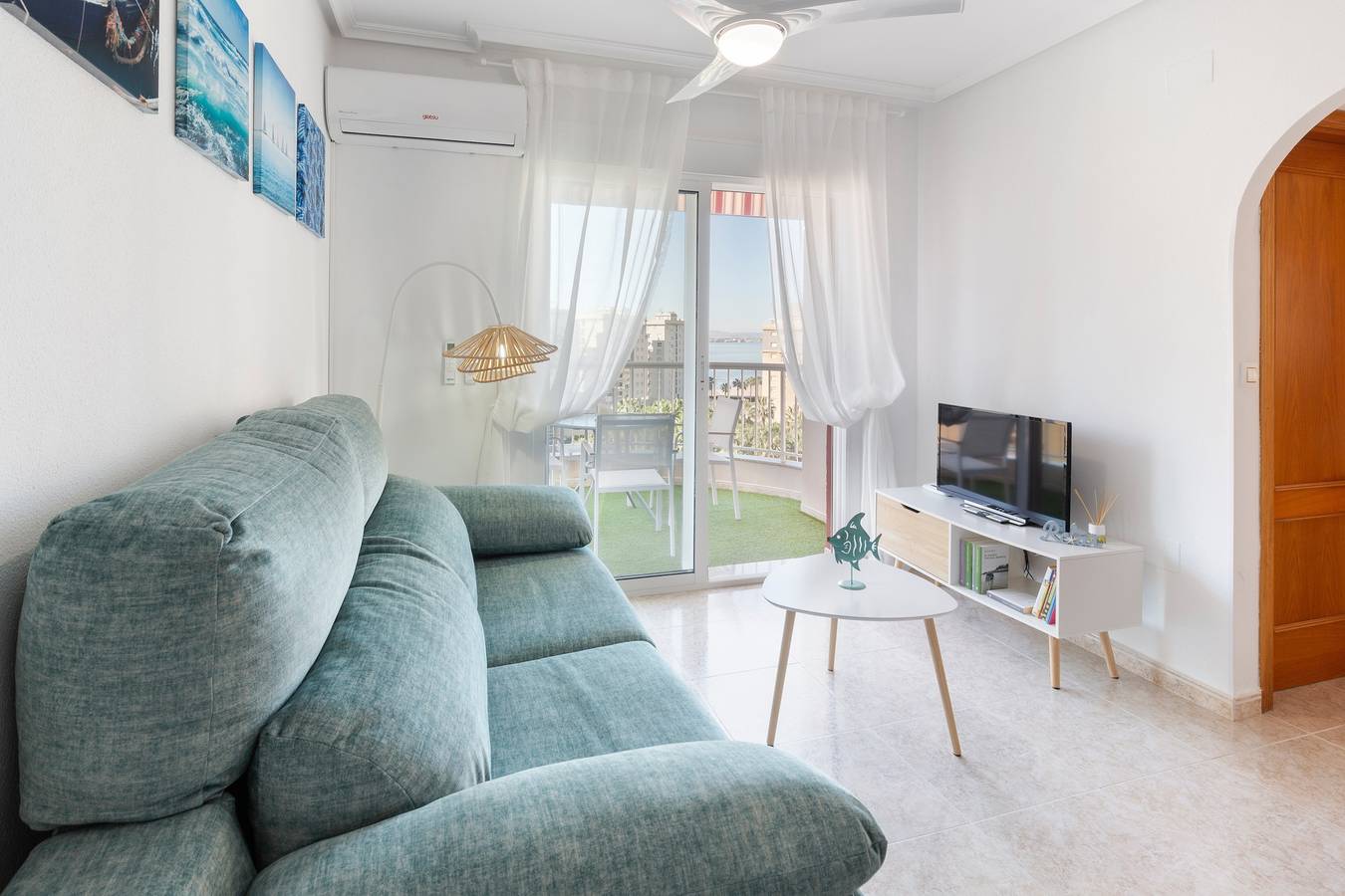 Ganze Wohnung, Ferienwohnung 'Mistral Apartment La Manga' mit Meerblick, Wi-Fi und Klimaanlage in San Javier, Costa Cálida