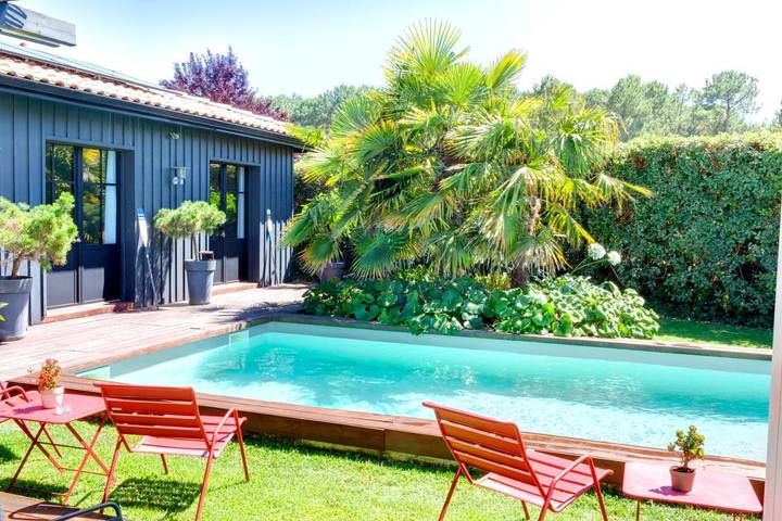 Maison d’hôte pour 2 personnes, avec piscine ainsi que vue et jardin à Gujan-Mestras - 3