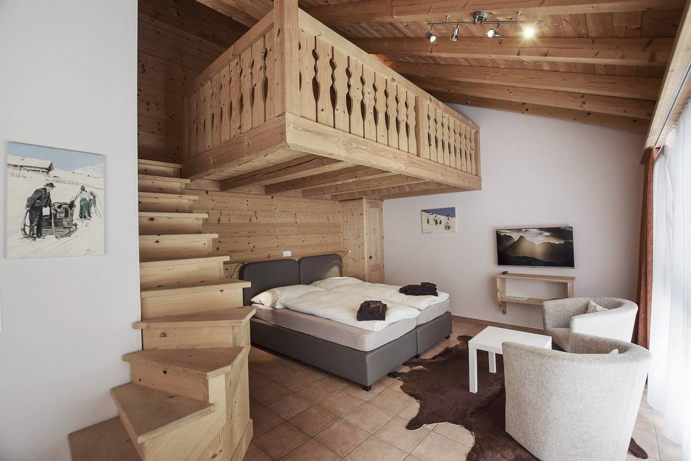 Apartamento entero, Apartamento "Alpin 3" con terraza y Wi-Fi in Klosters-Serneus, Davos Prättigau