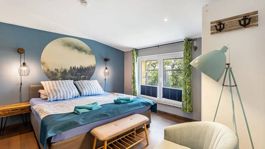 Ferienwohnung für 4 Personen, mit Garten und Balkon in Friedrichswalde
