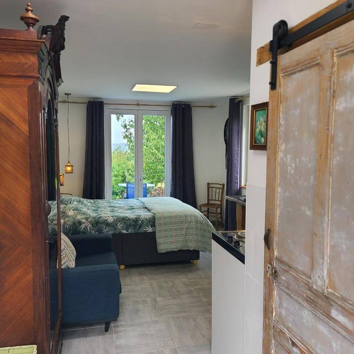 Appartement de vacances pour 2 personnes, avec vue et jardin