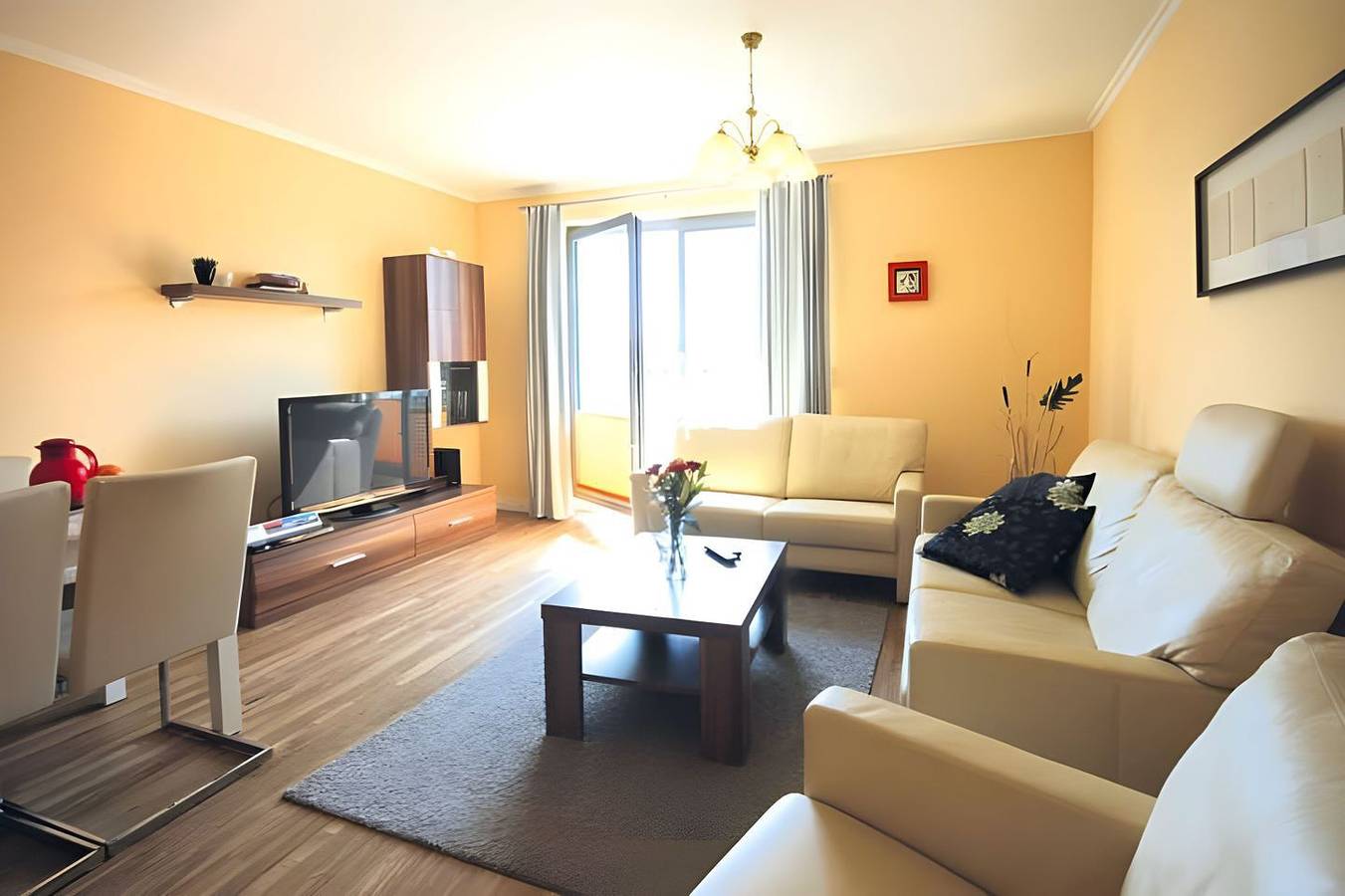 Ganze Wohnung, Villa Deichgraf We 16 mit Balkon und Kamin in strandnähe in Börgerende in Börgerende, Börgerende-Rethwisch