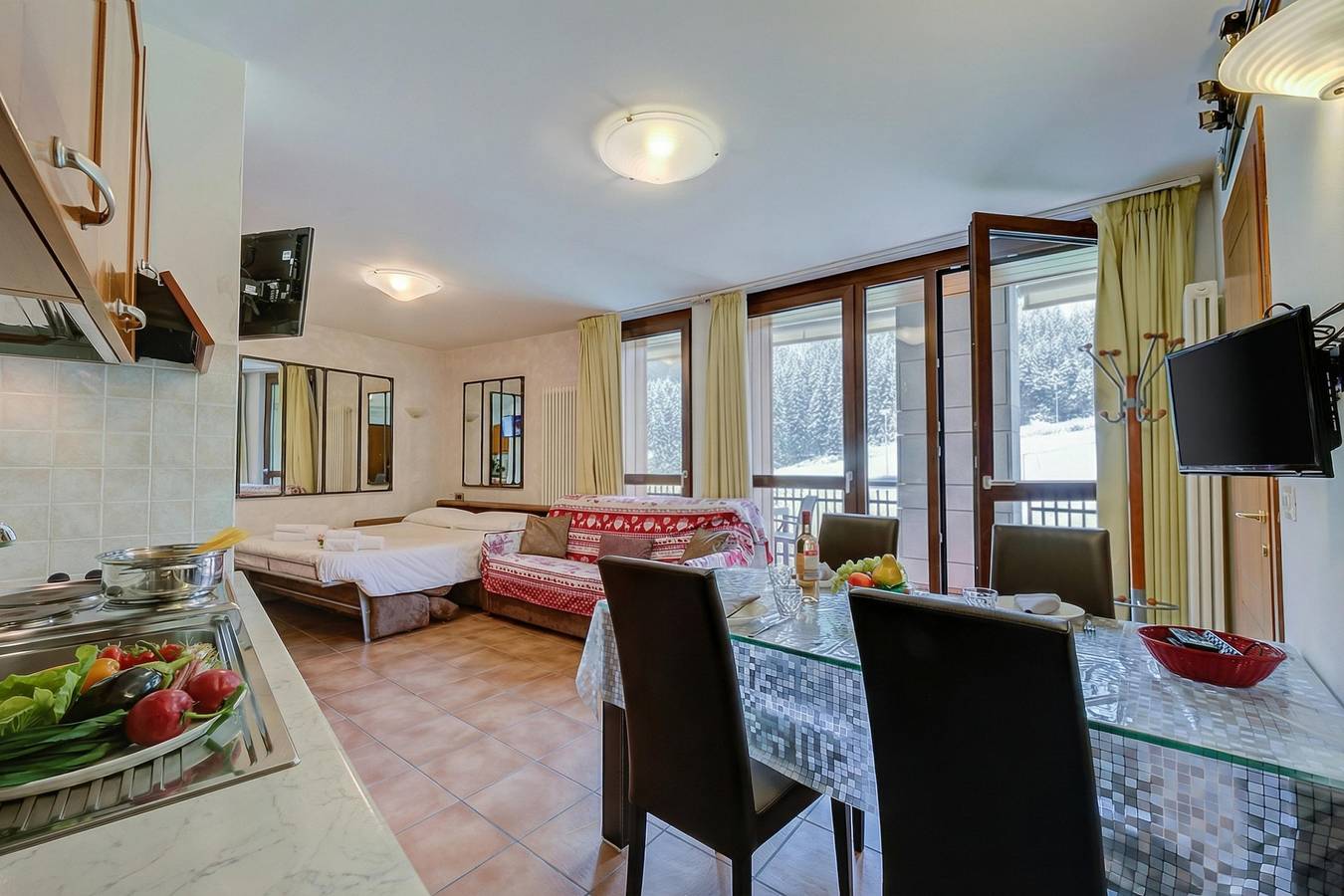 Ganze Wohnung, La Marmotta Ski in/ski out - Studio with Terrace in Bardonecchia, Turin Provinz