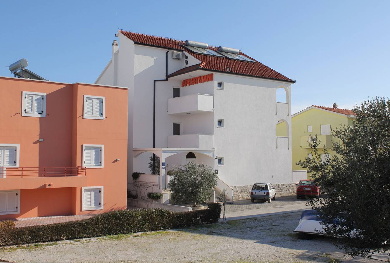 Cały apartament, Jednopokojowy apartament z tarasem i widokiem na morze Sevid, Trogir A-6024-c in Sevid, Żupania splicko-dalmatyńska