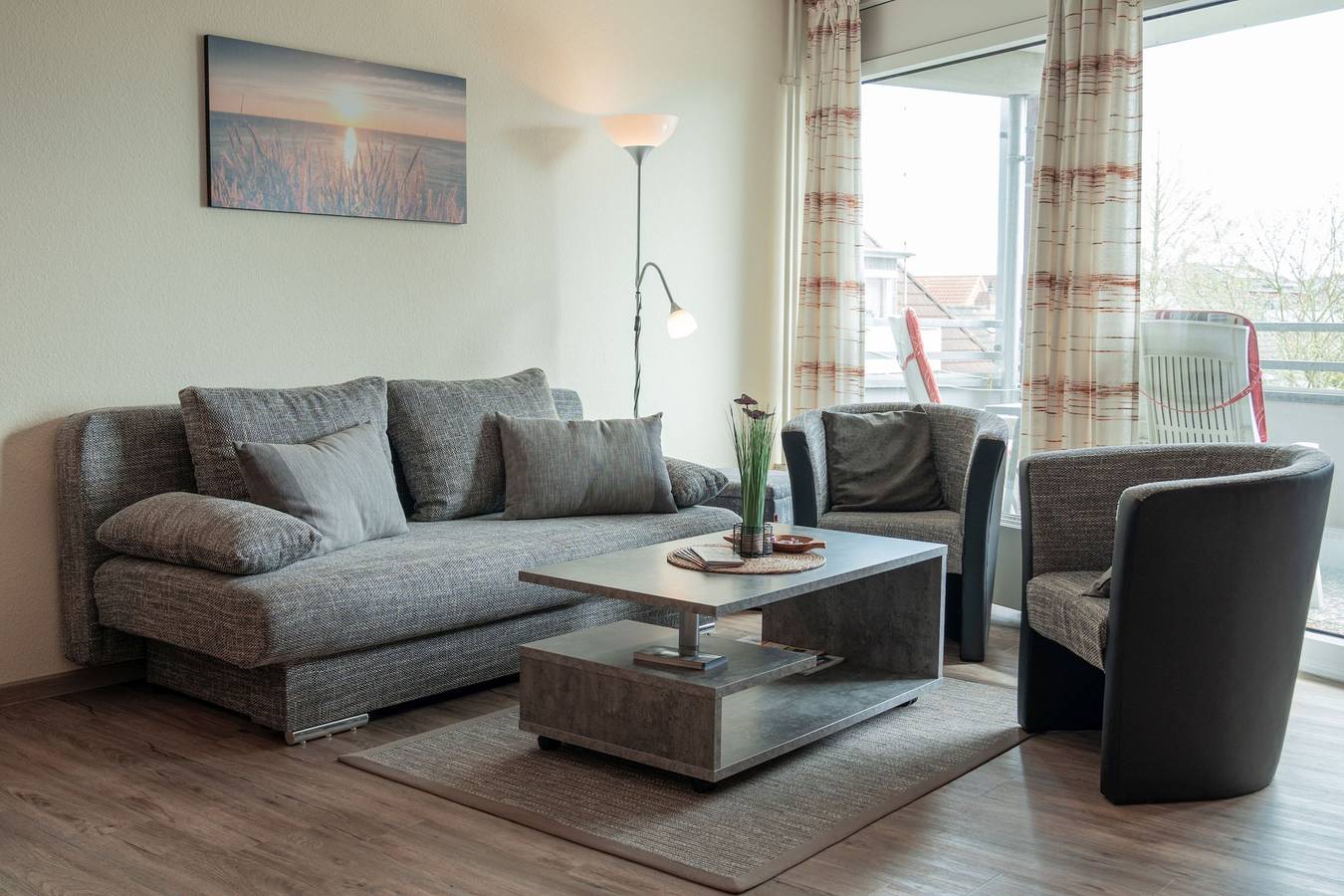 Ganze Ferienwohnung, Strandresidenz Rosengarten - 2-Raum-Fewo in Hafen Büsum, Büsum