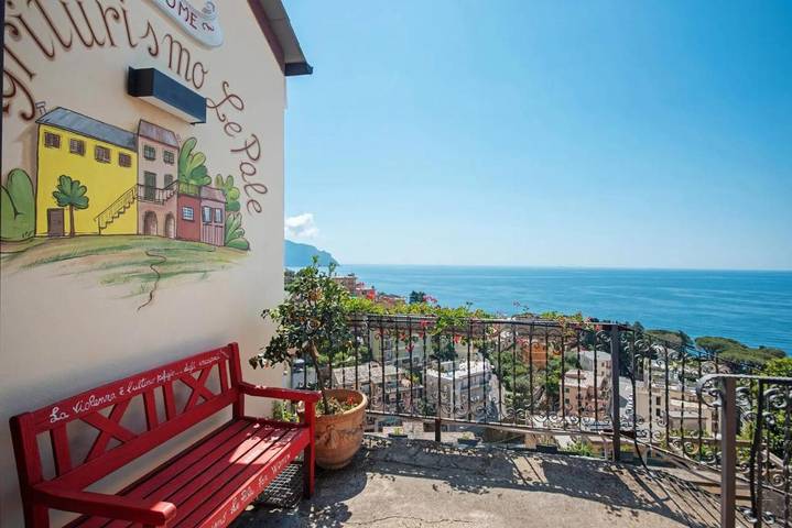 Maison de campagne pour 2 personnes, avec vue ainsi que jardin et piscine, animaux acceptés à Bogliasco - 3