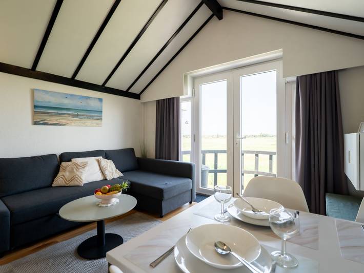 Location de vacances pour 4 personnes, avec bassin pour enfant ainsi que jardin et terrasse en Mer du Nord (Belgique)