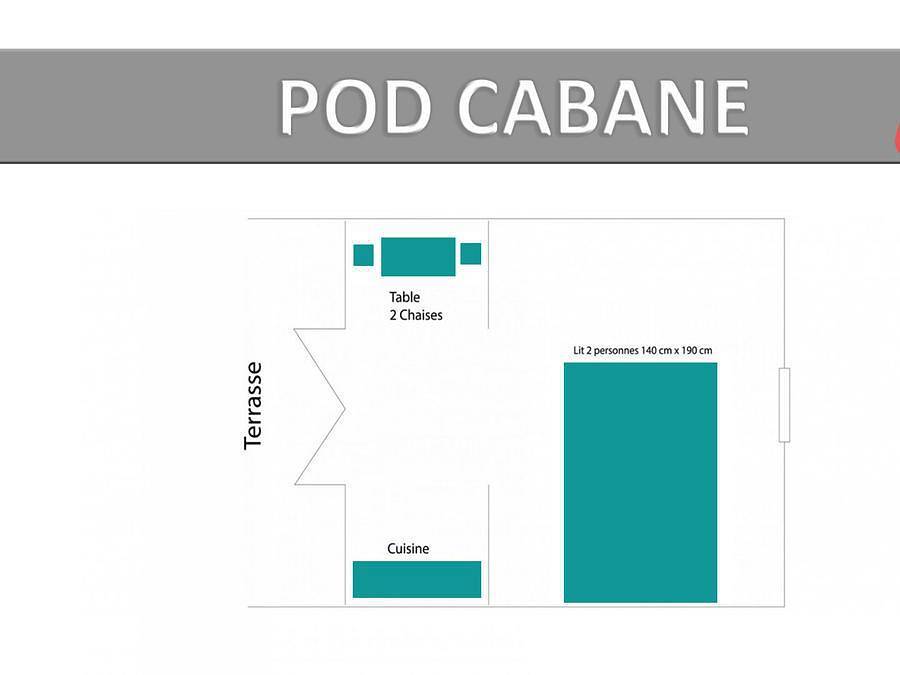 Camping Tikayan Rives du Lac de Sainte Croix - Accommodatie 2 personen - Pod Cabane. Eco, foto 6