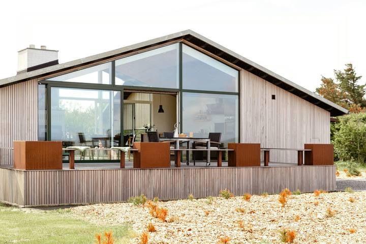 Architektonisches Juwel mit Blick auf die Venø-Bucht in Handbjerg, Limfjord in Westjütland