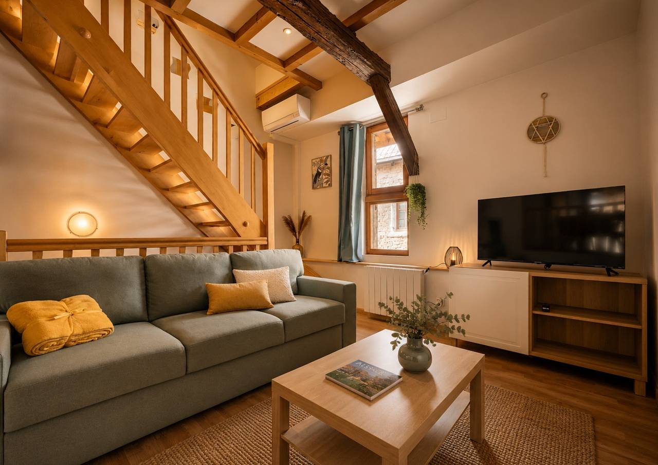 Appartement "L'atypique d'Eguisheim" met wifi en airconditioning, foto 6