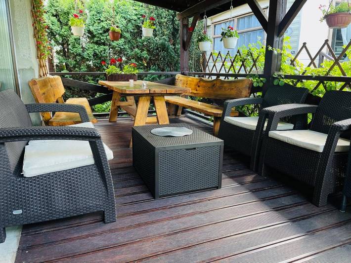 Camping für 6 Personen, mit Terrasse und Ausblick sowie Garten in Polen - 2