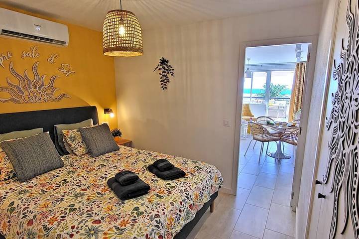Ganze Wohnung, Ferienwohnung Sol, Meerblick, Klimaanlange, WiFi, Pool, Strandnah, Morro Jable in Solana Matorral, Pájara
