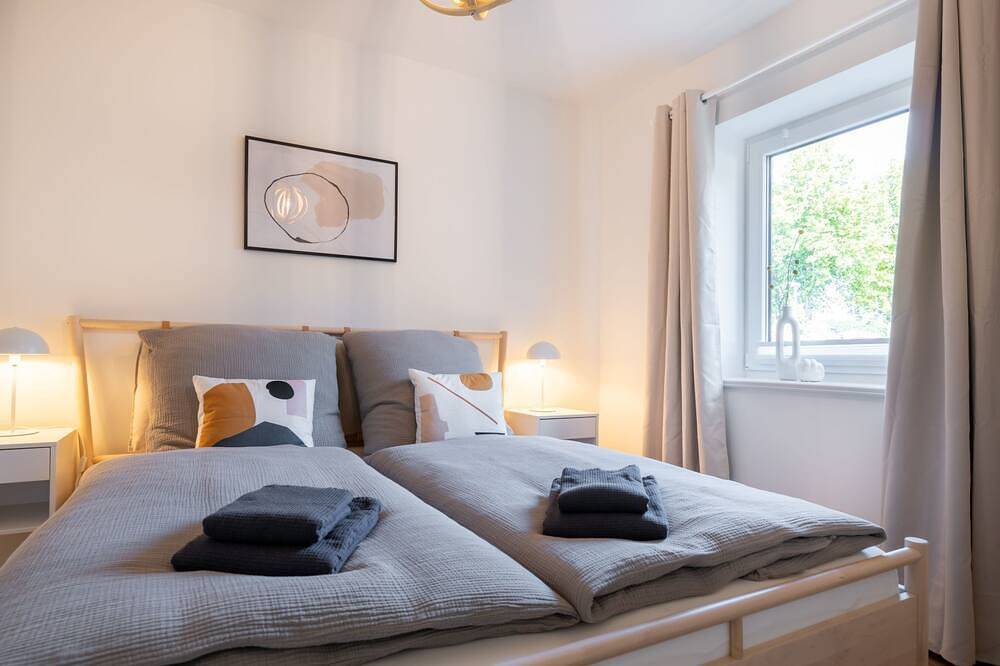 Ganze Wohnung, Küstenbutze - Modernes Apartment für 3 im Scandi-Style mit vollausgestatteter K in Mildstedt, Nordfriesland