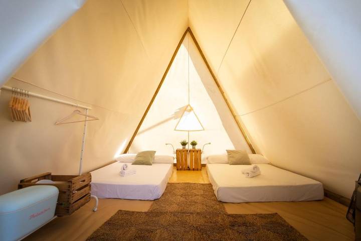 Camping für 2 Personen, mit Terrasse und Garten sowie Pool an der Costa de la Luz - 4