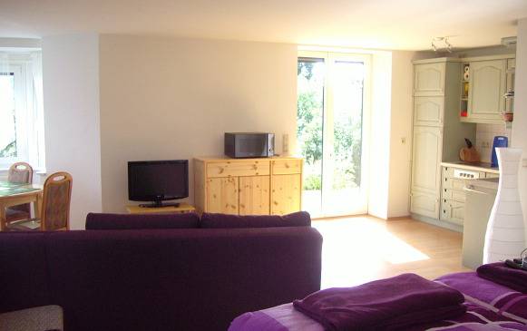 Ganze Ferienwohnung, Villa Fichteneck - 1.Fw 50m²/ 1xKombi-Wohn-Schlafraum in Oberhof, Rennsteig