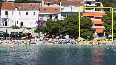 Ganzes Studio, Studioapartment in Tučepi mit Balkon, Klimaanlage, W-Lan (3674-3) in Tucepi, Makarska Riviera