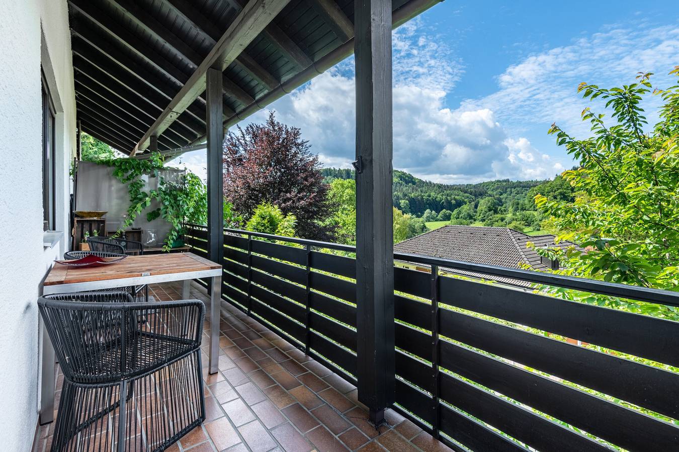 Ganze Wohnung, Ferienwohnung 'Schlossblick' mit Privatterrasse, Balkon und Wlan in Egloffstein, Frankenalb