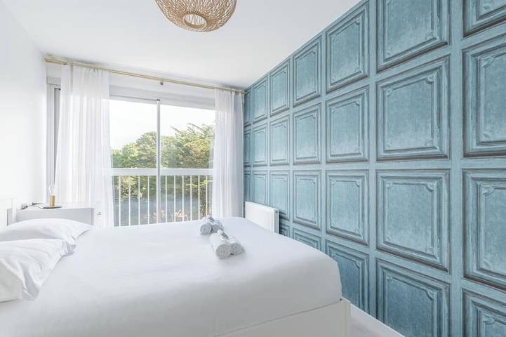 Apartamento entero, Appartement surplombant la plage de Bonne Source in Pornichet, Côte de Jade