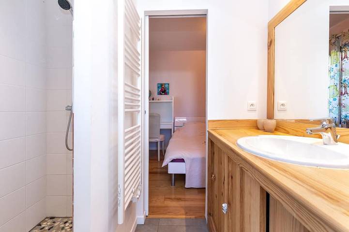 Wooden house with heated pool, fiber internet and view into forest in Moliets-et-Maa, Côte d’Argent