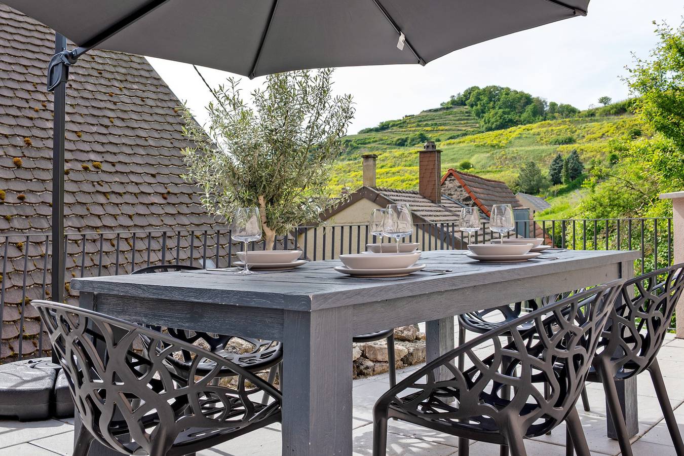 Ganze Wohnung, Apartment 'Kaisers Haus' mit Bergblick, privater Terrasse und Wlan in Achkarren, Vogtsburg im Kaiserstuhl