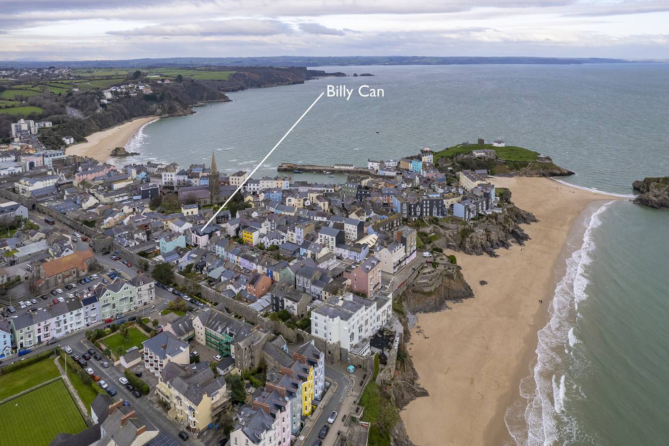 Ganze Wohnung, Ferienwohnung für 6 Personen mit Balkon in Tenby, Pembrokeshire