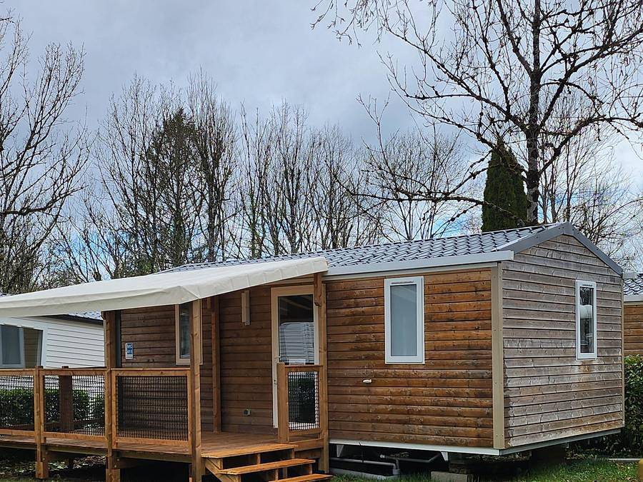 Camping des Pêcheurs - Mobilheim 5 personen - Mobilheim Confort Plus 28m2² in Pont-de-Poitte, Jura