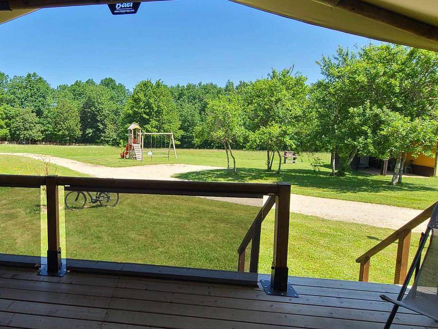 Camping le Domaine Du Bois Coquet - Bungalowzelt 5 personen - Bali (ohne Sanitäranlagen) in La Douze, Périgord Blanc