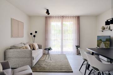 Ferienwohnung für 4 Personen, mit Ausblick und Garten sowie Sauna im Stettiner Haff