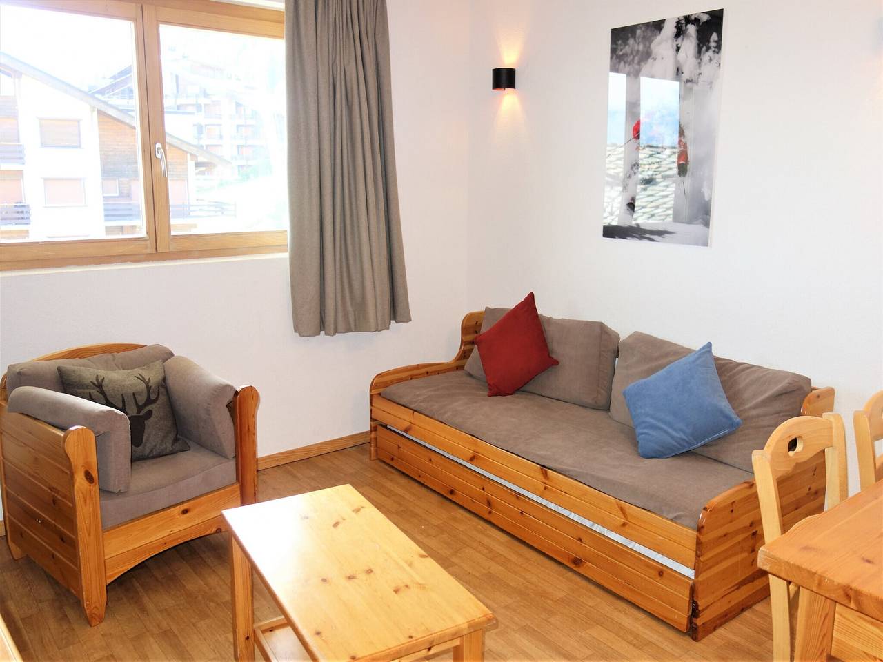 Ganze Wohnung, Apartment mit Blick auf das Tal und Balkon in Nendaz, Walliser Alpen