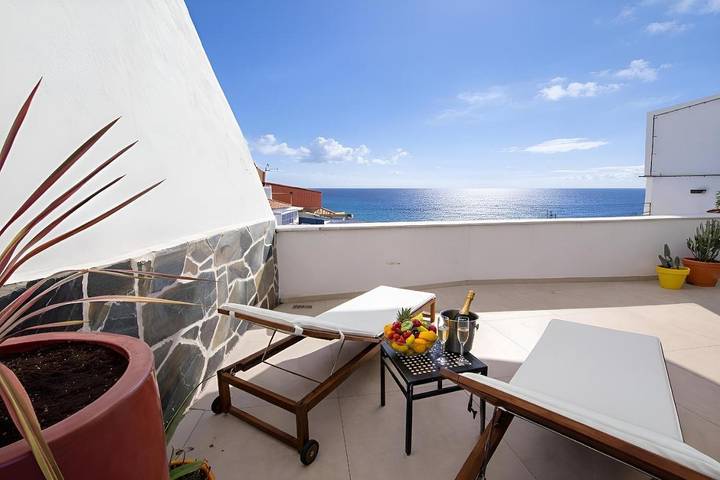 Location de vacances pour 2 personnes, avec terrasse et vue dans Bocacangrejo