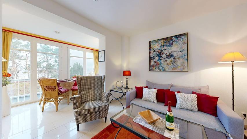 Ferienwohnung für 2 Personen, mit Balkon, mit Haustier in Süd-Rügen - 3