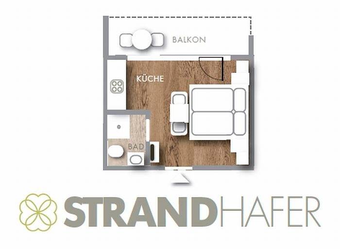 Ganze Ferienwohnung, Haus am Kurpark - Strandhafer in Grömitz, Ostholstein