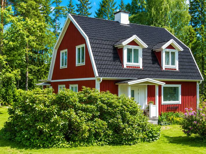 Chalet für 8 Personen, mit Balkon und Garten in Südschweden