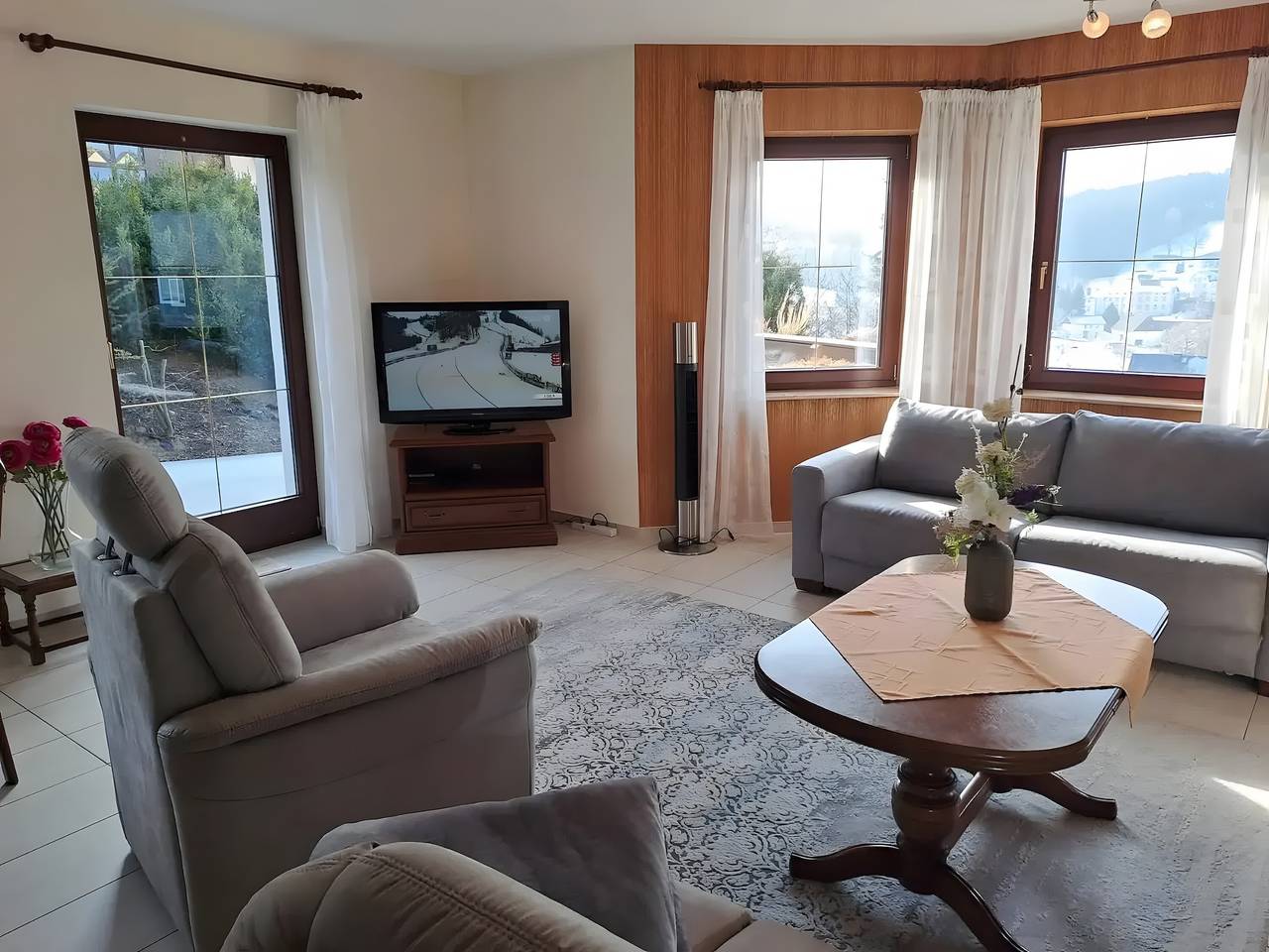 Ganze Wohnung, Ferienhaus Bergblick-Zweiraum-Ferienwohnung mittlere Etage in Pobershau, Marienberg