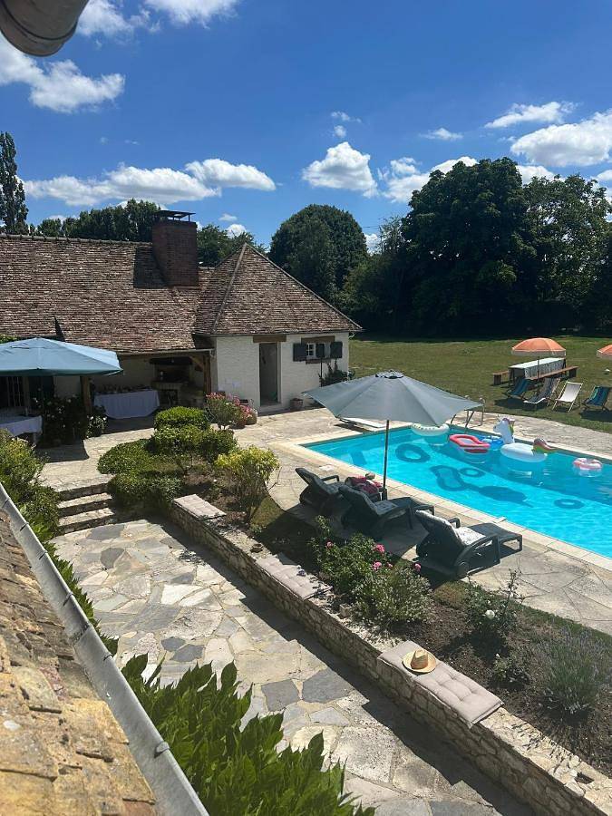 Maison de vacances pour 12 personnes, avec piscine ainsi que vue et jardin