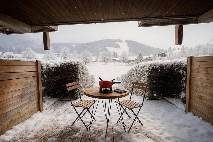 Apartamento de vacaciones para 5 personas, con terraza además de piscina y vistas - 1