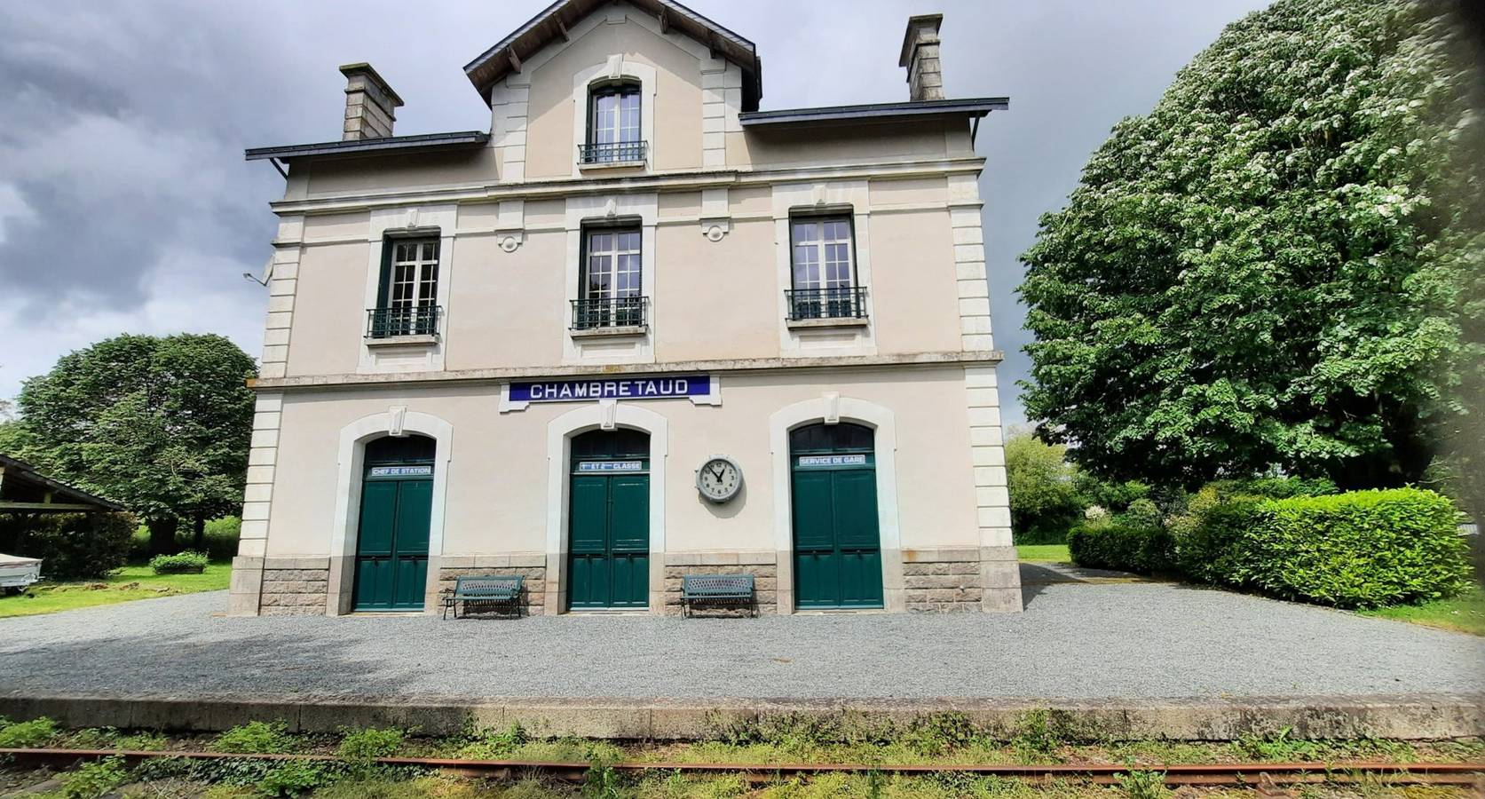 La gare de Chambretaud in Chambretaud, Vallée de la Loire