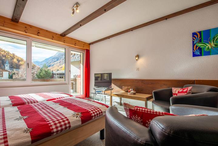 Ganze Ferienwohnung, Studio Nr. 8 in Saas-Almagell, Walliser Alpen