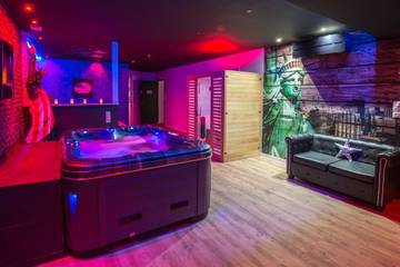 Hôtel pour 2 personnes, avec sauna ainsi que jardin et jacuzzi dans Joncherey